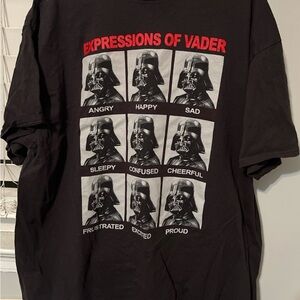 Star Wars Black Expressions of Vader Tee